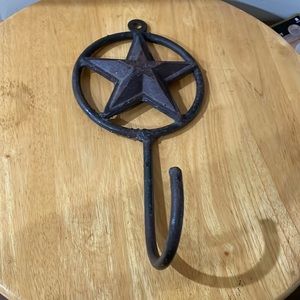 Wroth iron star hook